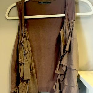 Velvet soft purple vest